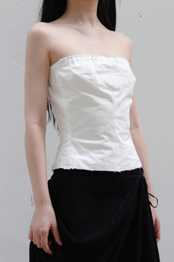 marc le bihan corset 2614_E21 WHITE